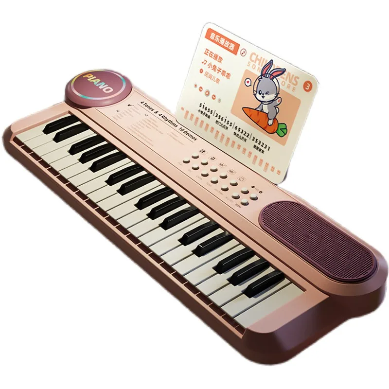 Piano électrique pour enfant, clavier pour bébé avec Microphone, chansons chantantes, jouet éducatif, jeux d'instruments de musique pour enfants