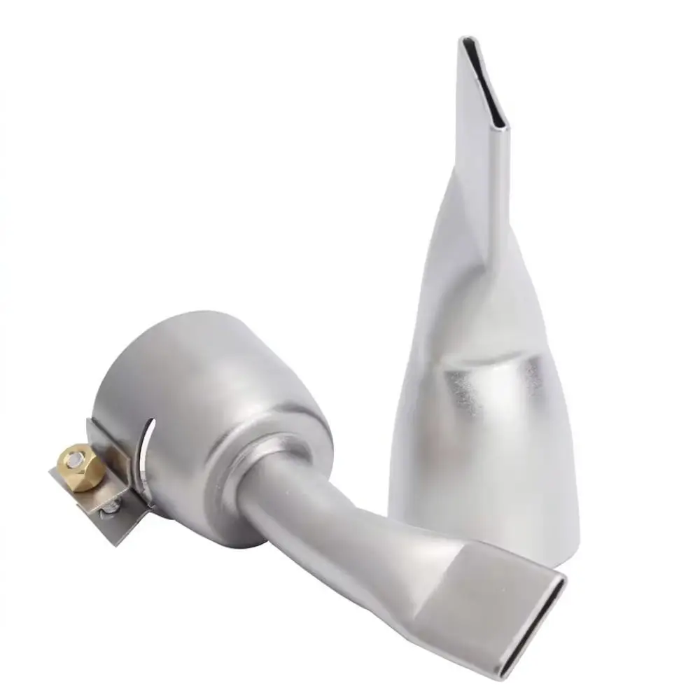 Hot Air Blower Nozzle Accessory Set 32mm Stainless Steel Tips And Silicone Roller For Efficient Material Seaming
