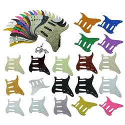 11 Hole Colorful Celluloid Guitar Pickguard Scratch Plate For Strat- Guitars SSS Musical Instrument Electric-Guitar Pickguard