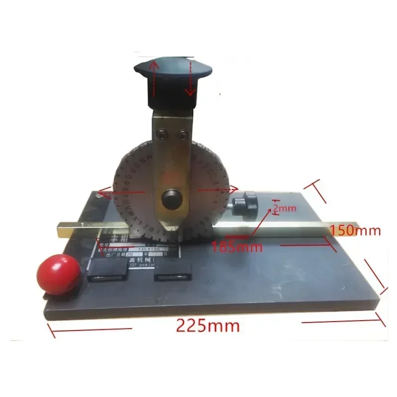 

Manual stamping machine smashing machine steel printing alphanumeric machine