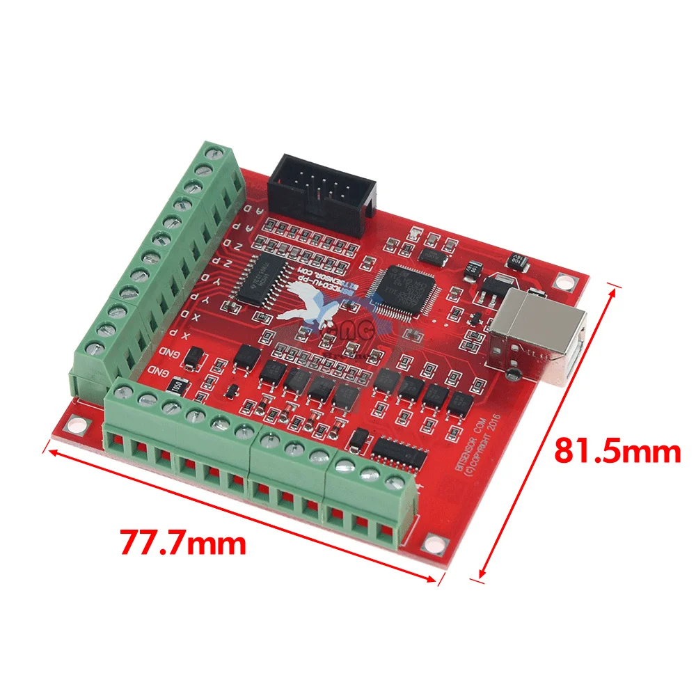 Mach3 100k 4AXIS Motion Control Card+4AXIS MPG For Woodworking Engraving Machin CNC Machining Kit CNC Control Card USB Interface