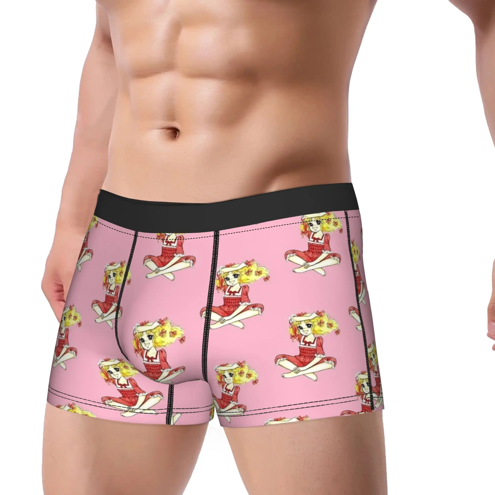 كاندي كاندي و تيري أنيمي السراويل ملخصات الملابس الداخلية عالية الجودة الرجال مريحة boxershorts الجمارك حجم كبير السروال
