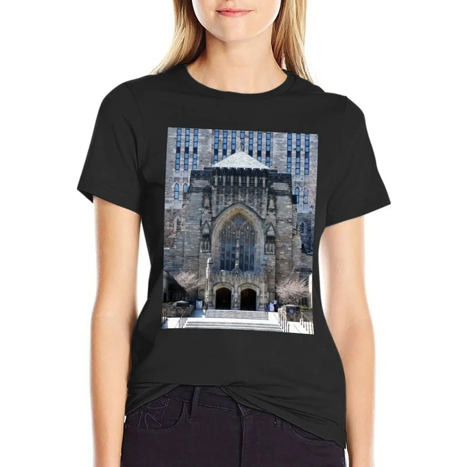 

Sterling Memorial Library T-Shirt vintage clothes cute clothes kawaii clothes tees for Women