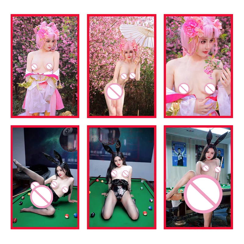 Naked Cosplay Girl Card 24pcs DIY ACG Sexy Adult Toys Rare Nude Collection Cards Goddess Story 5.4*8.6cm Boys' Collectibles NTJ2
