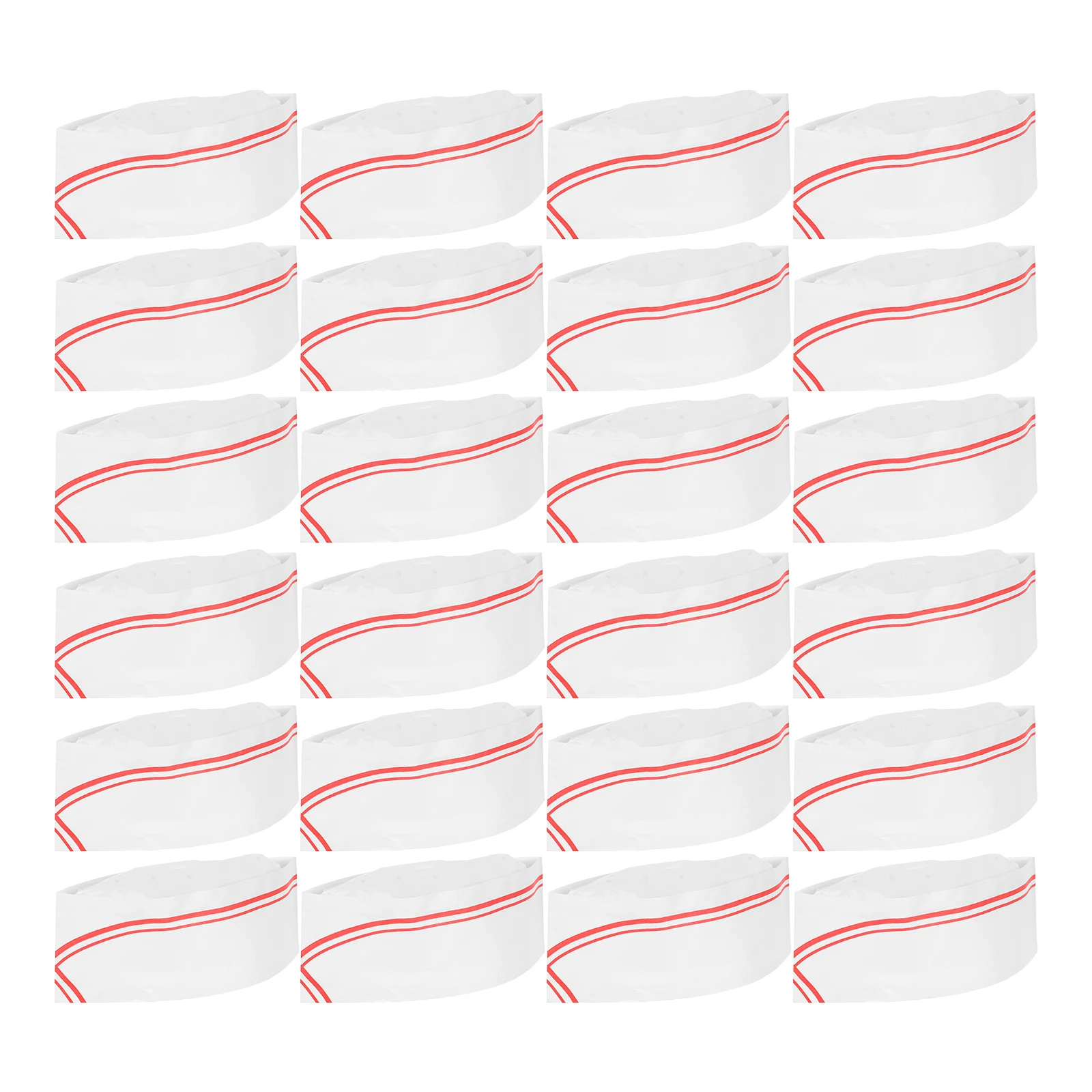 

40pcs Hat Unisex Disposable Burger Cap Chef Cap Lightweight for Cooking Baking Paper Chef Hat Catering School