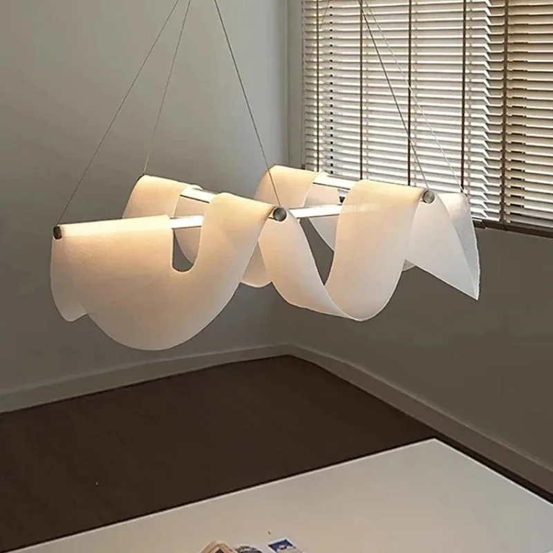 Modern Wabi-sabi Creative LED Ceiling Chandelier Lamp Design High-end Pendant Lights Home Decor