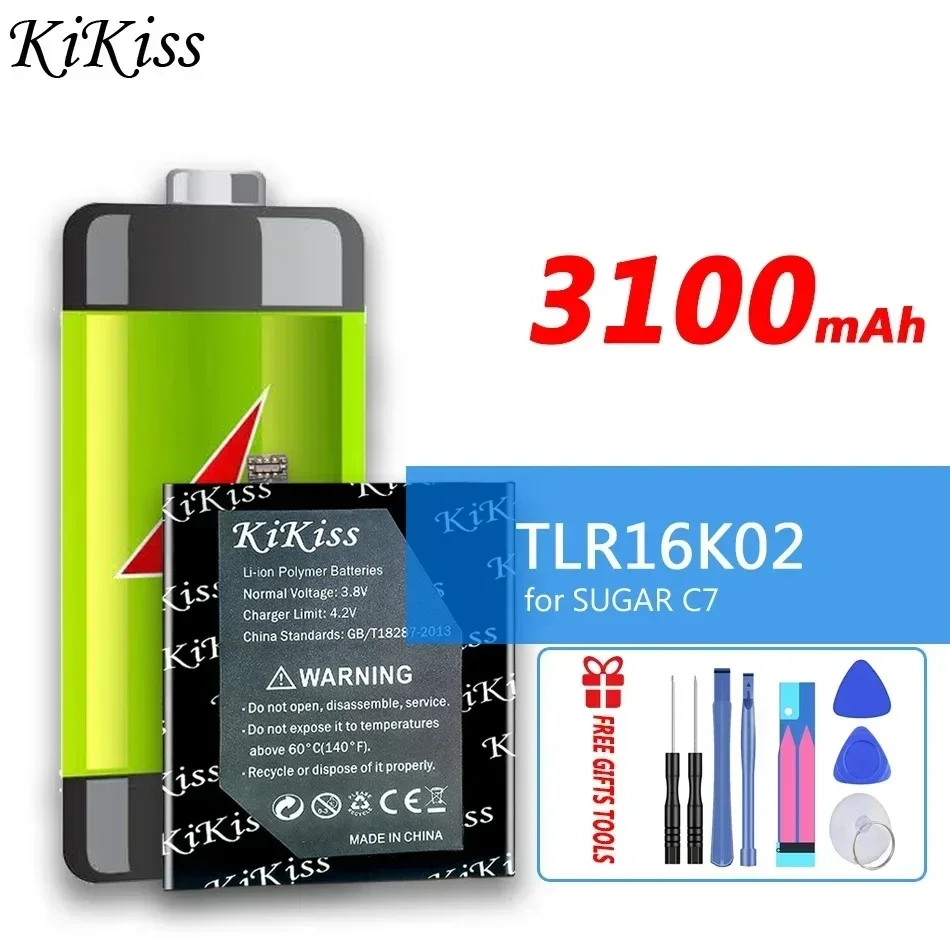 

Мощная батарея 3100 мАч KiKiss TLR16K02 для сахара C7