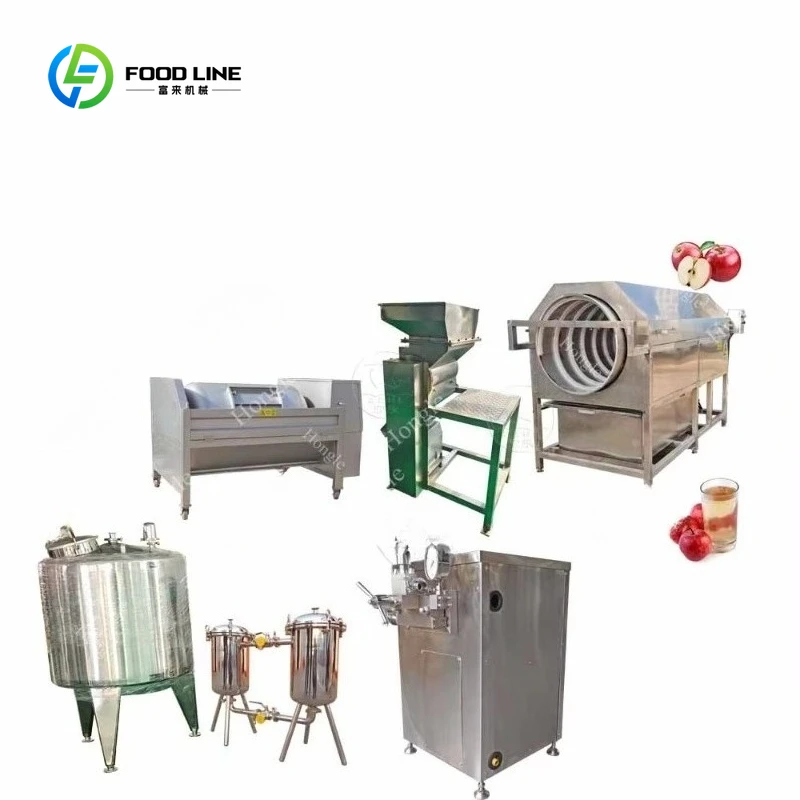 Customized Industrial Beverage Making Machine Production Line Fresh Apple Juice Making Machine Production Line