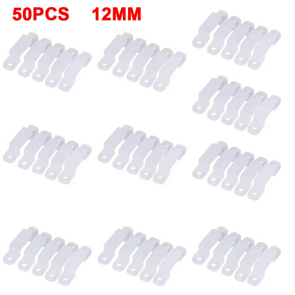 Fixing Clip LED Strip Holder For 3528 5050 Max 10 12mm Width Soft White Accessories Light Replacement Silicone