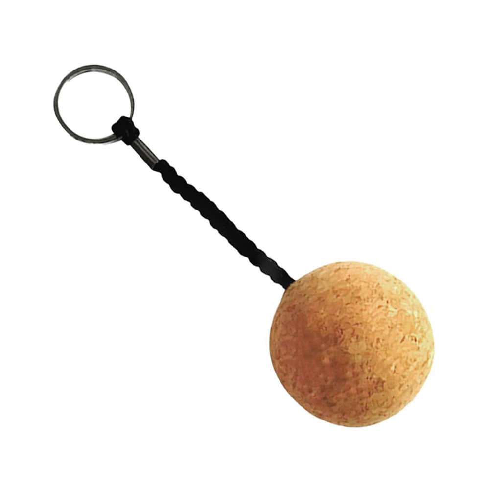 Cork Ball Floating Keychain Key Ring Buoyant Keyring for Boat Sailing Kayak Gift
