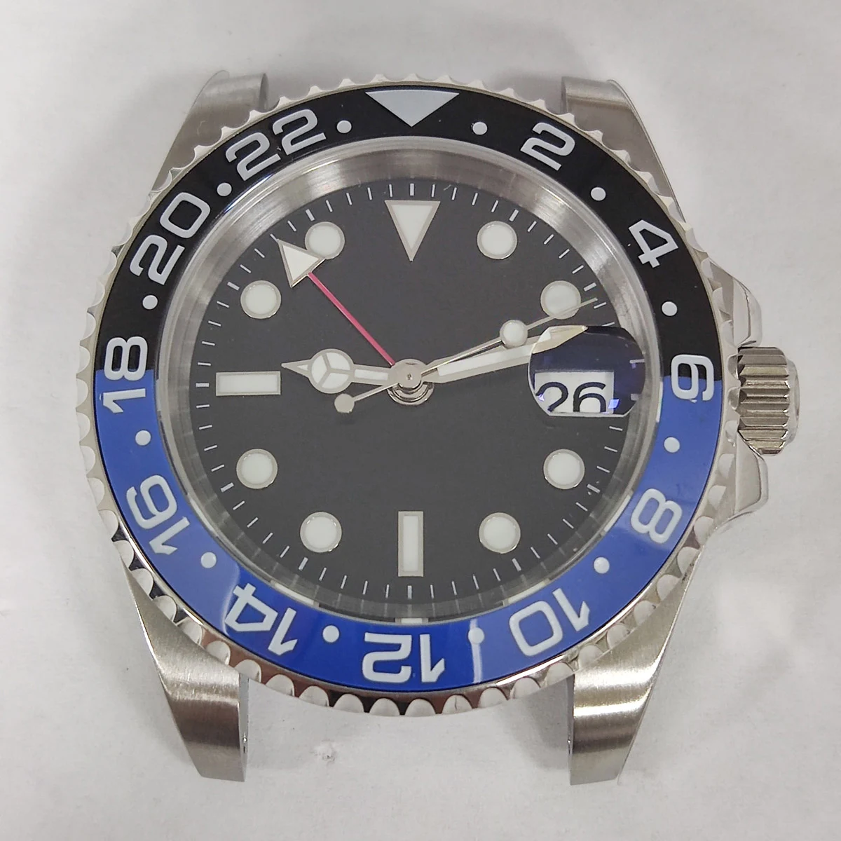 Корпус 40 мм GMT nh34 с индивидуальным логотипом Сапфировое стекло nh35 Корпус часов nh34 стрелки nh34 Часть часов nh34 циферблат nh35/nh34 Механизм nh35 циферблат2