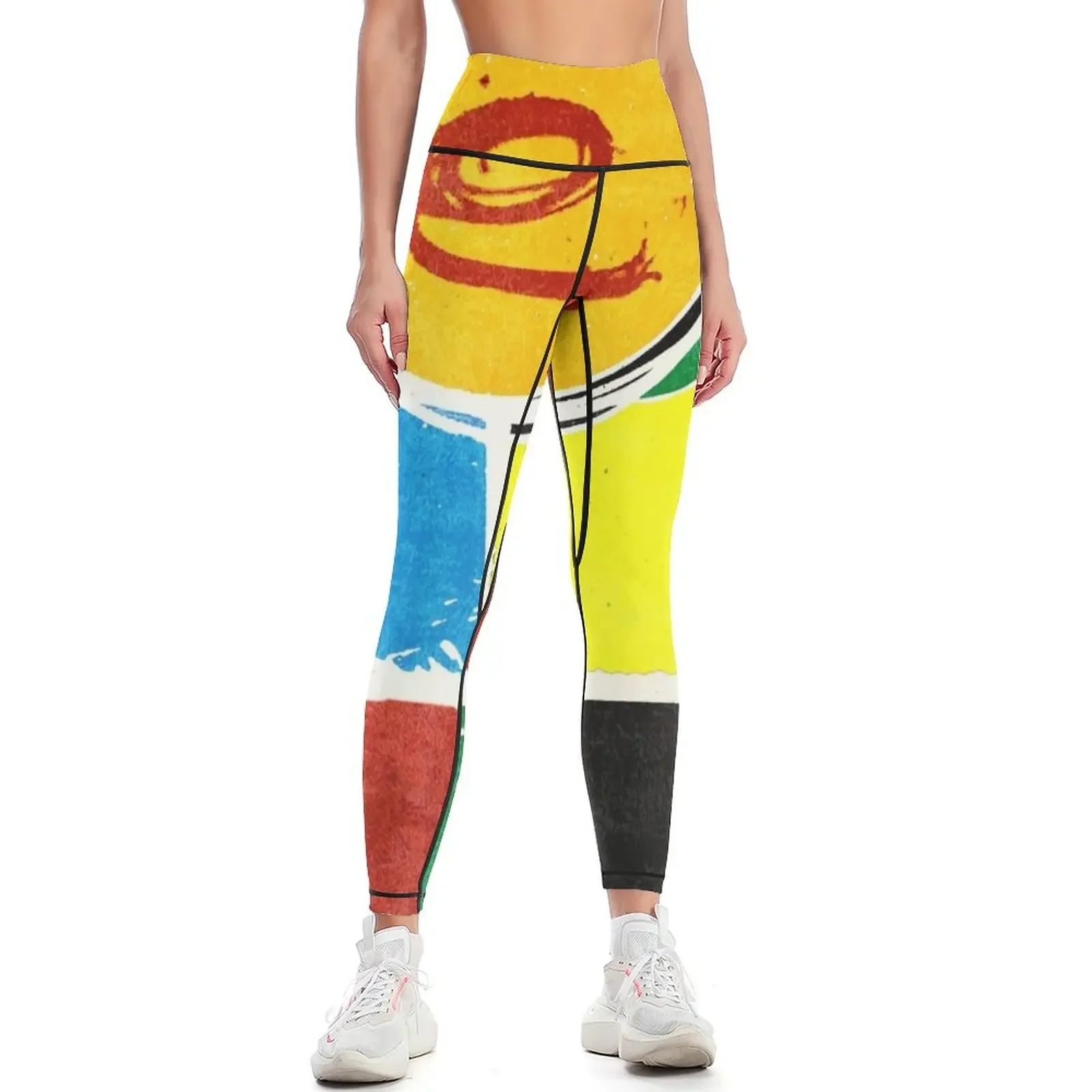 

DistressedErasure Graphic Leggings Women's trousers gym clothing for girls Women's sports Womens Leggings