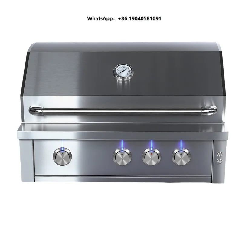 High-quality Premium Luxury Built-in Built in 304 Stainless Steel Outdoor Kitchen Home House Garden Party Gas LPG NG BBQ Grill