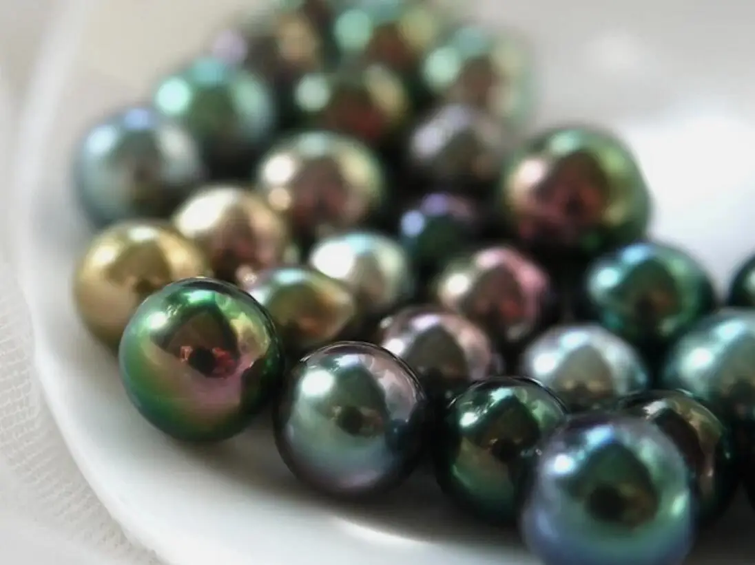 FOR ONE 7-8MM 8-9mm 9-10mm 10-11mm 11-12mm NATURAL SEA TAHITIAN GENUINE BLACK GREEN ROUND LOOSE PEARL