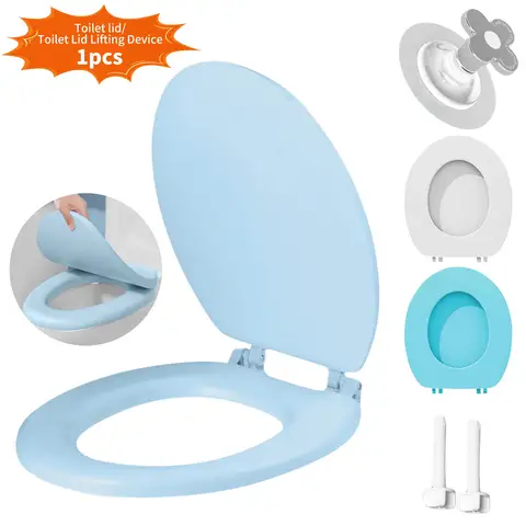 Schuimende zachte toiletbril Langzaam sluiten Stil deksel Verdikt EVAU-type toiletdeksel Heftoilet Universele badkameraccessoires