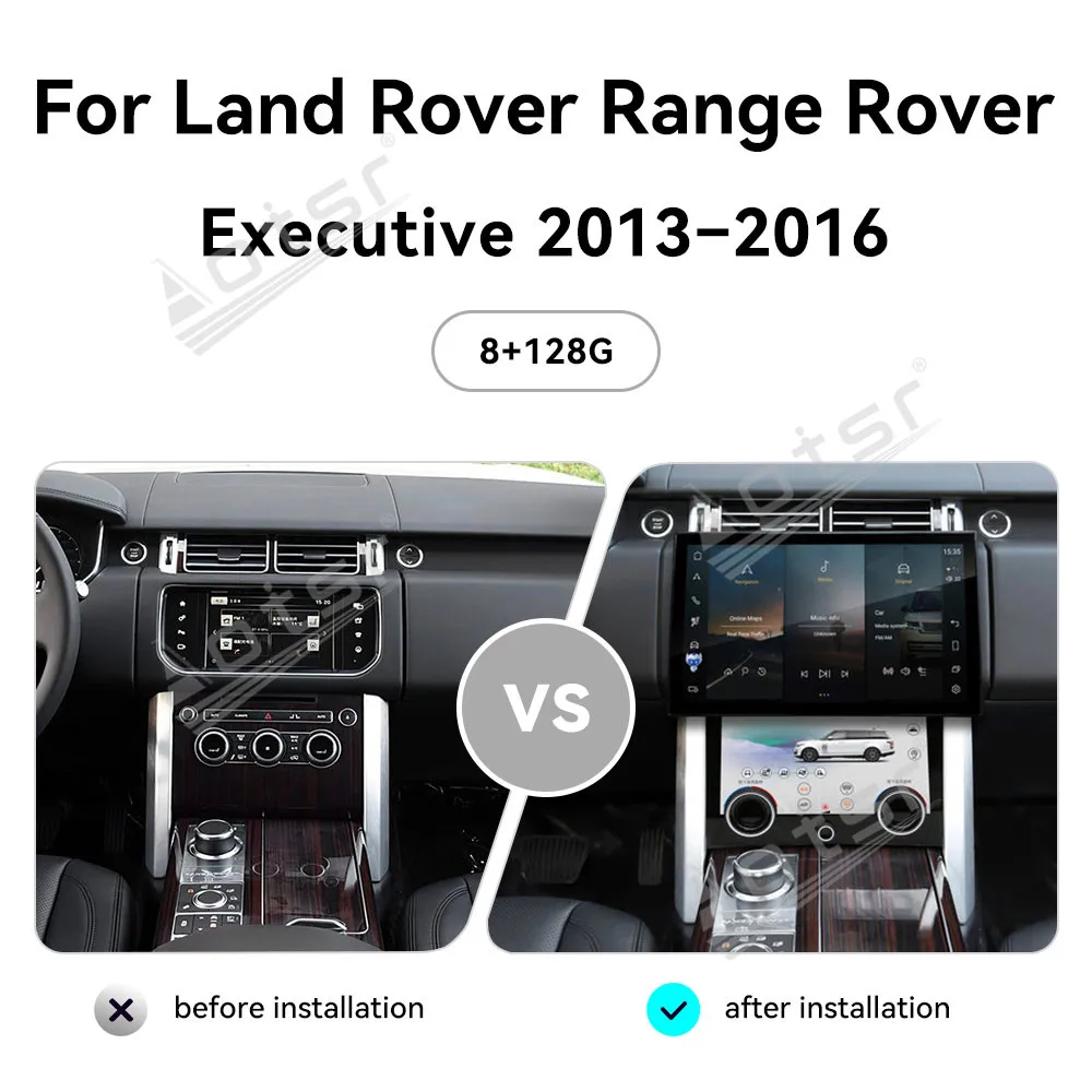 13.3‘’ Android 13 for Land Rover Range Rover Executive 2013-2016 Qualcomm Touch Screen Navigation Apple Carplay Car Radio DSP BT