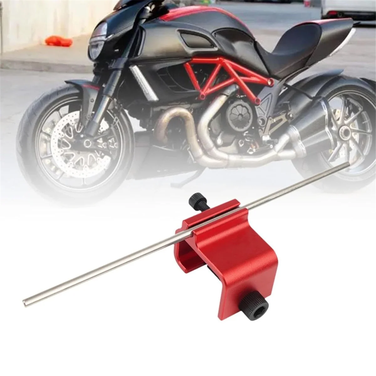 A002 Quick Accurate Alignment Tool Motorcycle Chain Alignment Tool Aluminium Alloy Sprocket Chain Repair Parts Tool Black