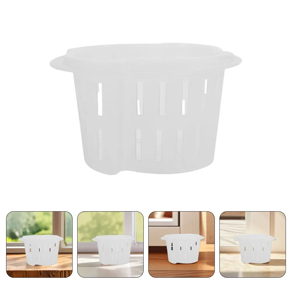 

2 Pcs Indoor Plant Pot Hydroponic Vegetable Equipment Flower Pots for Net Cups Transparent Aquatic