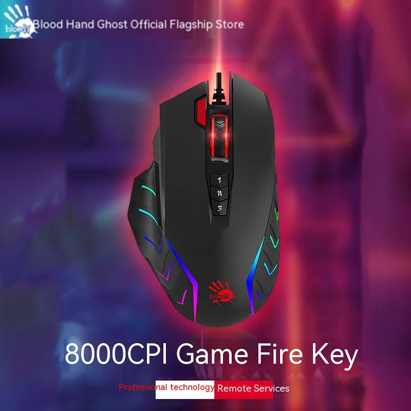 

Shuangfeiyan Ghost J95v8 Wired Mouse Macro Programming Apex Game Mouse 5000dpi Computer Notebook Hd Programming Game Mouse Gift