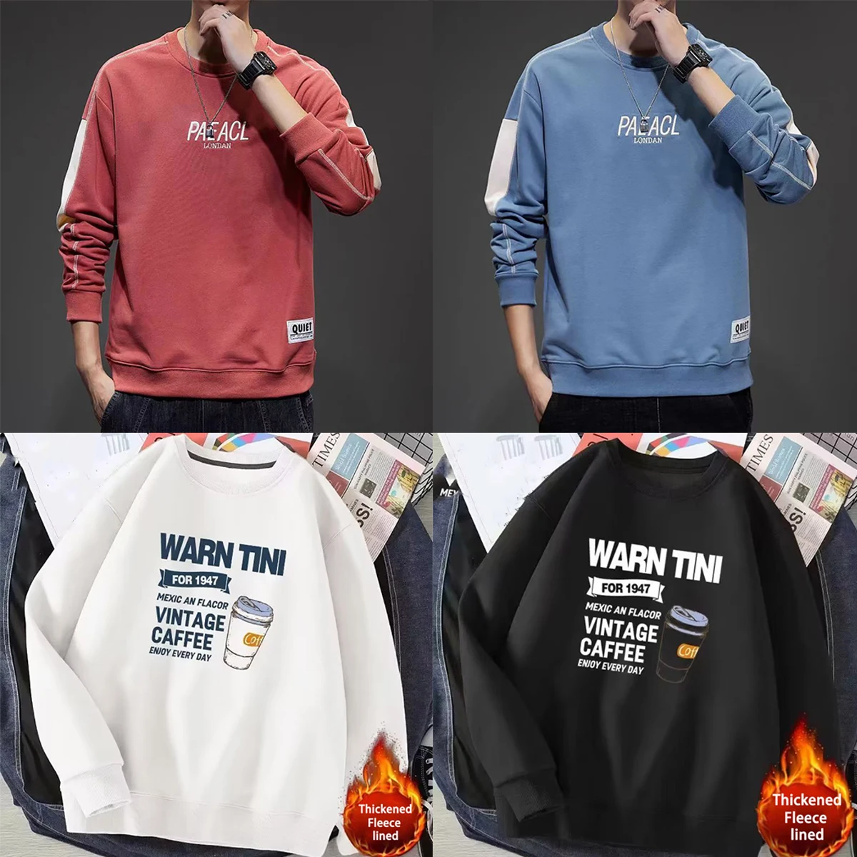 

T-shirt Men's Long Sleeved Round Neck With Letter Print Pattern Suitable Shirt Couples Students Autumn Winter Shirt