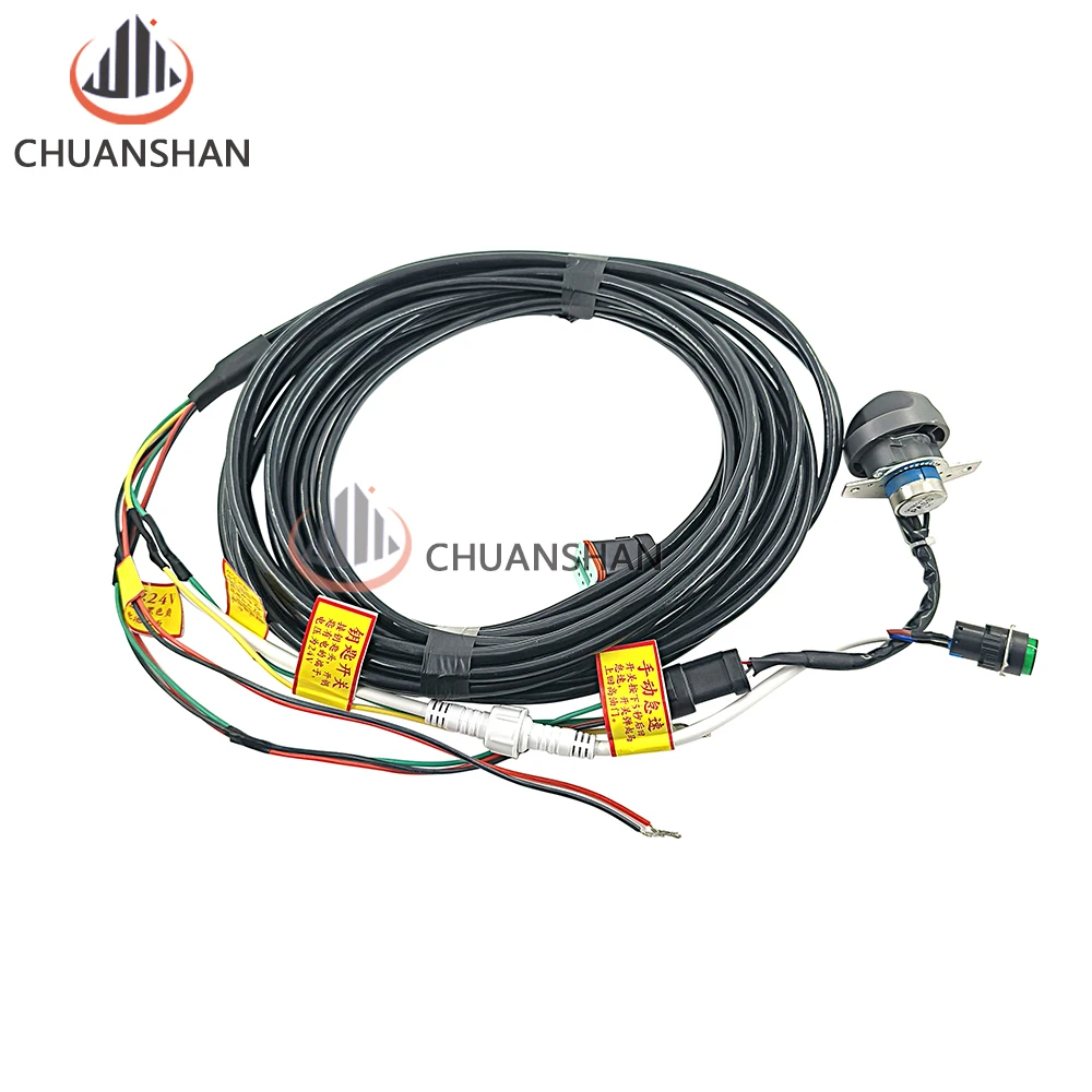 Full marks Excavator Universal Throttle Motor Foolproof Motor 12V 24V All-around King Equipped With Modified Electronic Refuelin