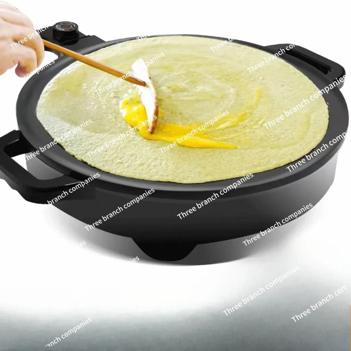 Pancake fruit machine Commercial electric frying pan Non-stick pan Electric baking Food cone Household  Round