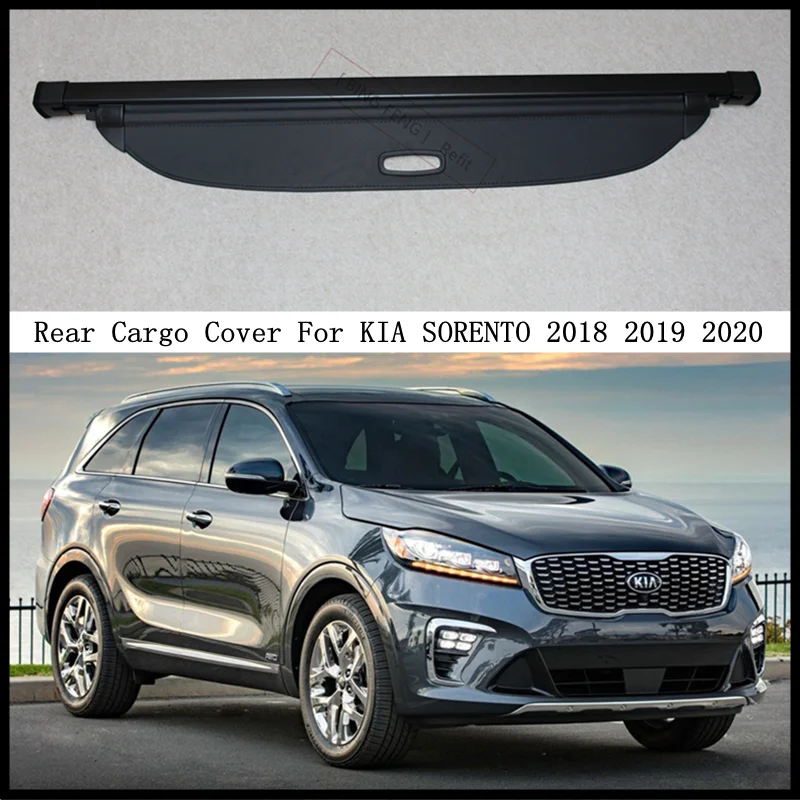 

Rear Cargo Cover For KIA SORENTO 2018 2019 2020 Privacy Trunk Screen Security Shield Shade Modification Parts