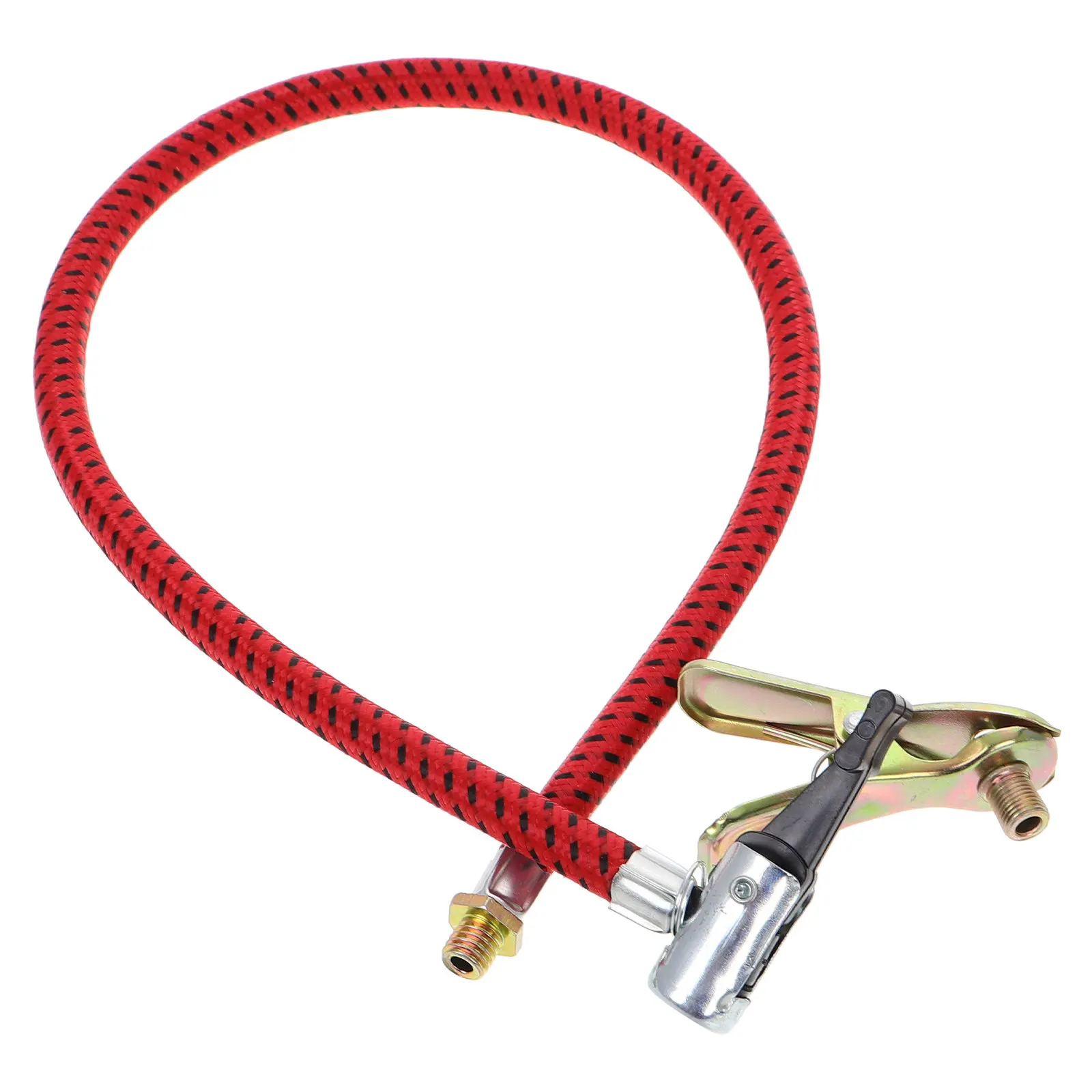 Red Flexible Tire Inflator Hose Replacement Part Universal Bike Pump Hose for Bicycle Motorcycle Car Air Compressor Accessory