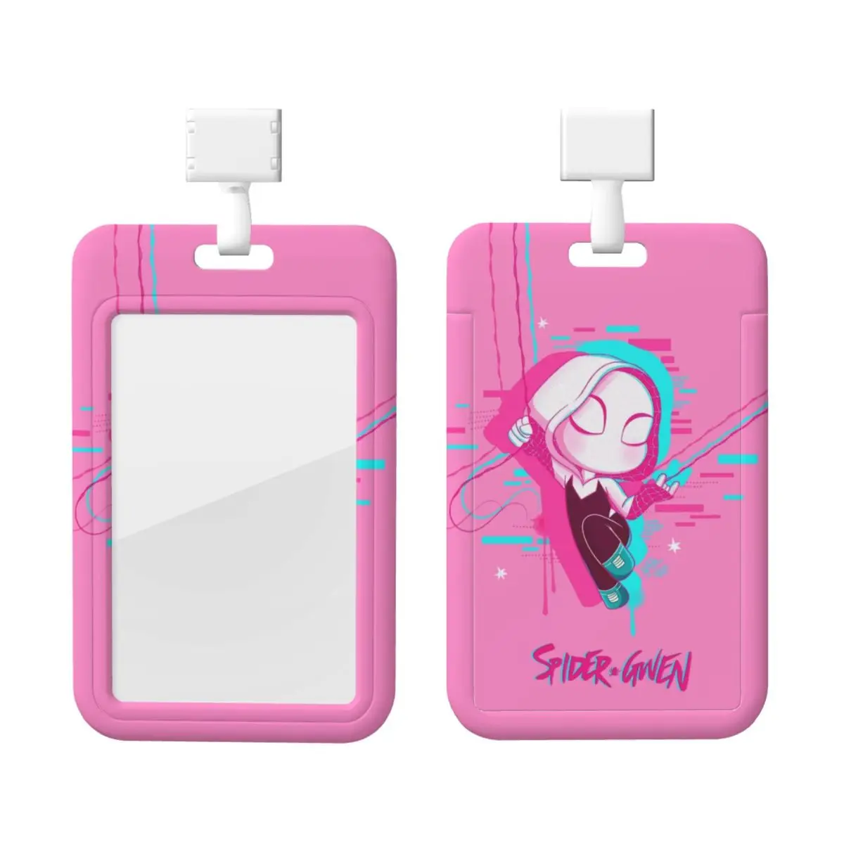 

Custom Gwen Stacy Spiderman Card Badge Holder Card Holder Men Women Superhero Neck Strap ID Credential Holder Engineers