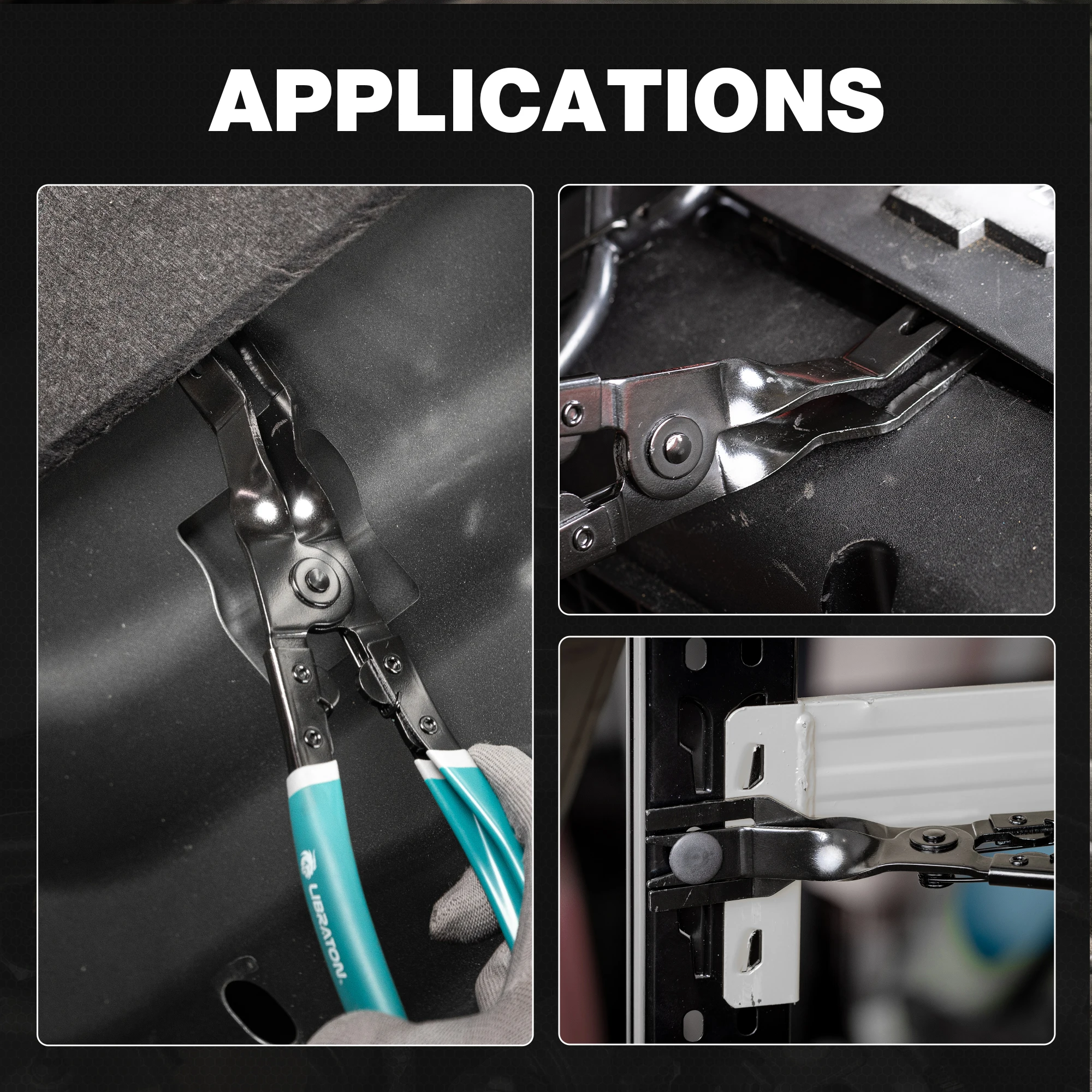 Libraton Auto Clip Pinze Strumento Pannello Clip Pinza Dispositivo di Rimozione di Fissaggio Automotive Auto Trim e Porta Pannello Rimozione Rivetto Strumento di Riparazione 1 pz