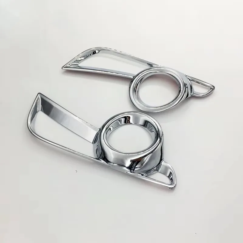 

Popu для хромированной передней противотуманной фары, рамка, накладка, автомобильная наклейка, Стайлинг, 2 шт., аксессуары для стайлинга автомобилей Toyota Highlander 2