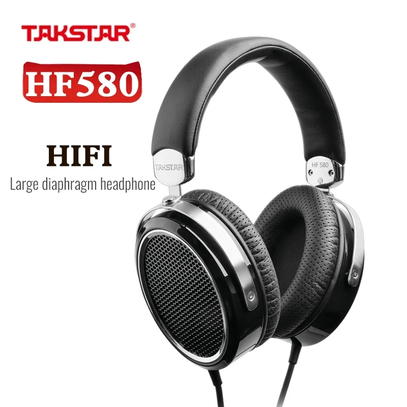 Takstar HF580 HF 580 Hi-Fi Planar Diaphragm Headphones High Quality Professional Headphones for Karaoke/Recording/Music/Studio