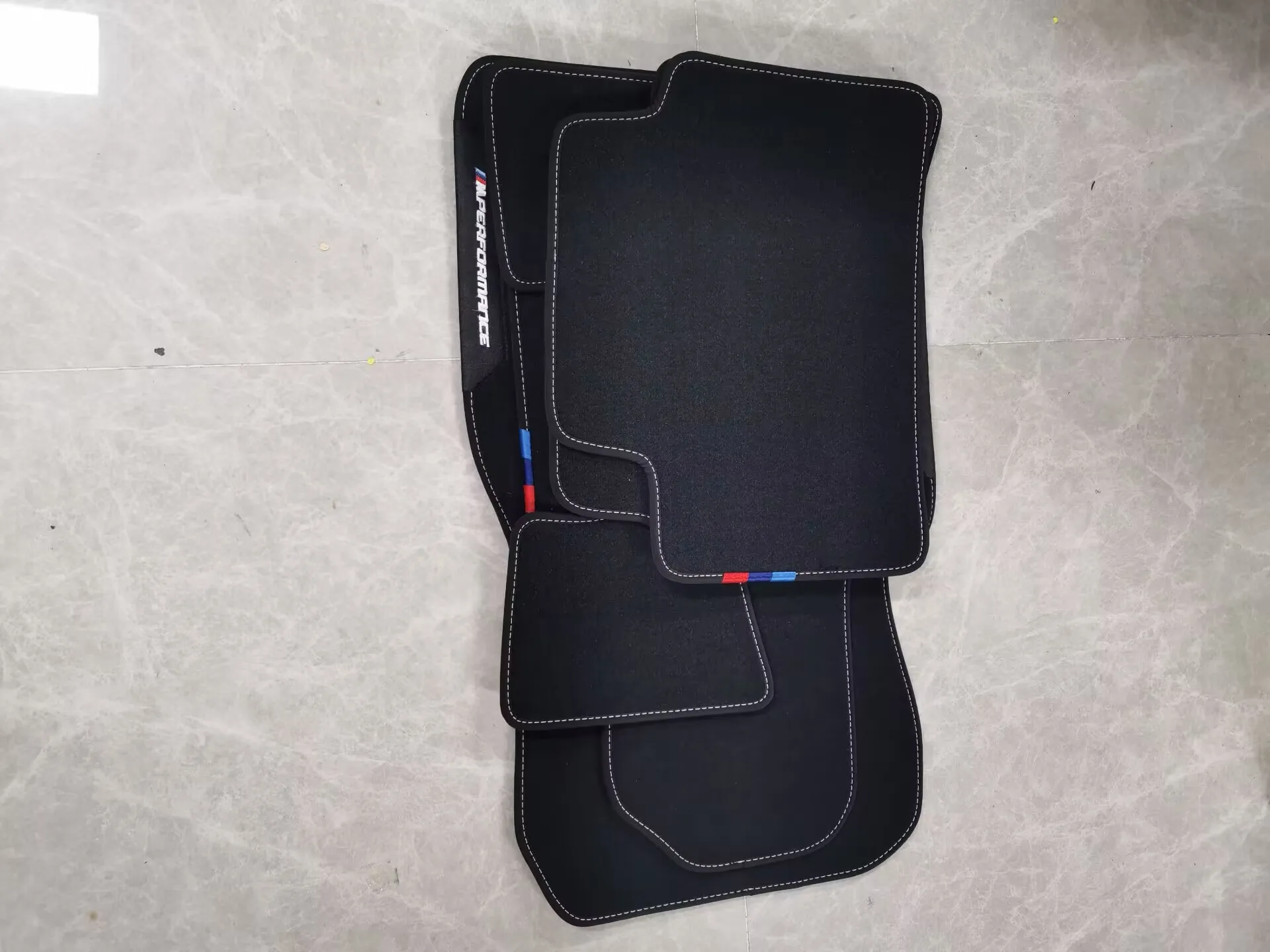 

Fit For BMW New G87 G80 G82 F90 G29 Z4 i3 i01 i8 i12 i4 M2 M3 M4 M5 series Foot Mat M Performance Track Fabric Velvet liner