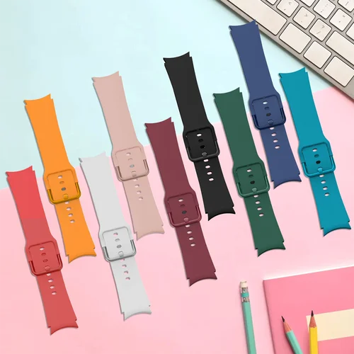 Imagen 2 del producto Correa deportiva para Samsung Galaxy Watch 6/5/4 40mm 40mm 5 pro 45mm pulseras oficiales de silicona Galaxy 6 classic 43mm 47mm