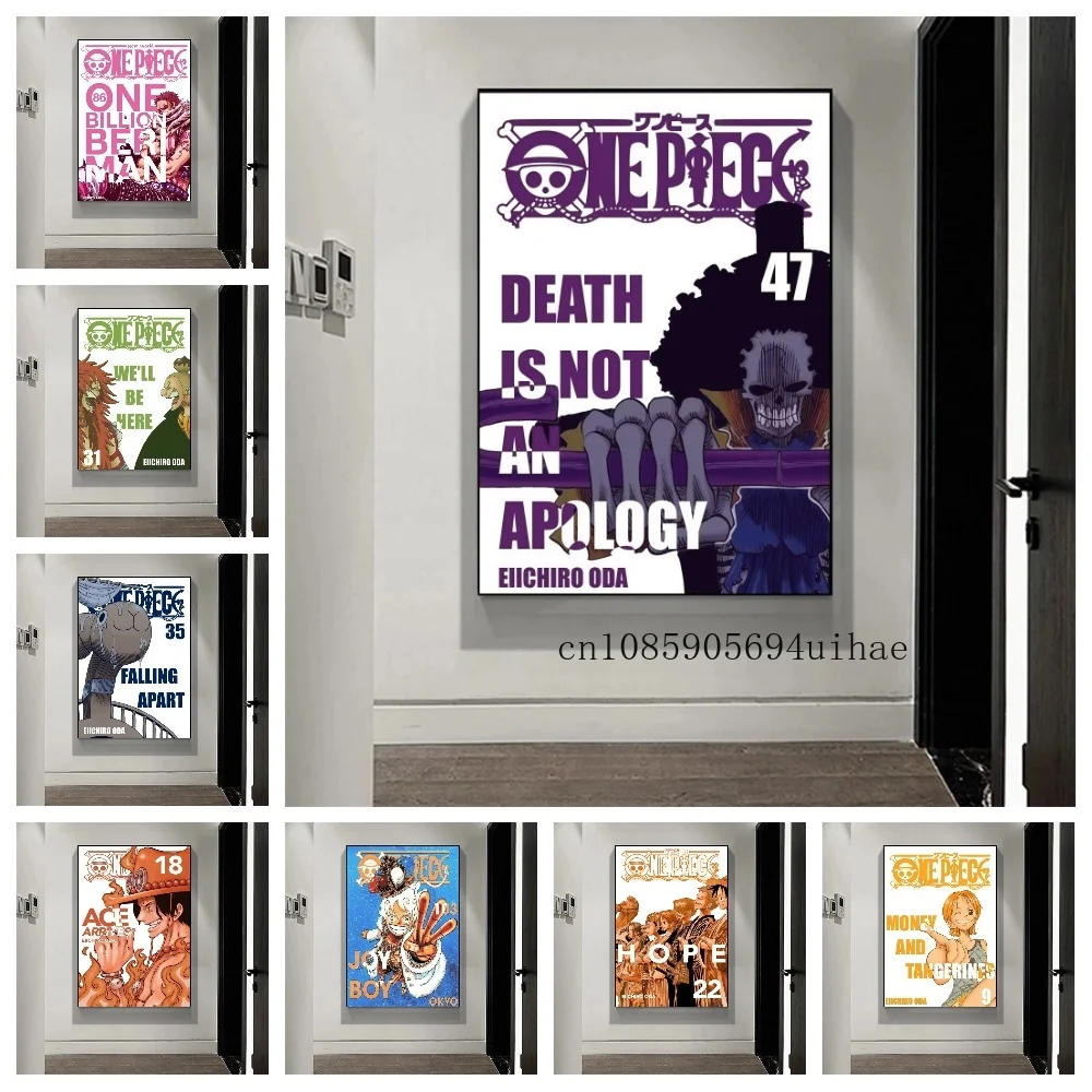 

Japan Classic Anime One Piece Monkey D. Luffy Zoro Order Group Photo Art Poster Canvas Painting Suitable for Bedroom Decoration