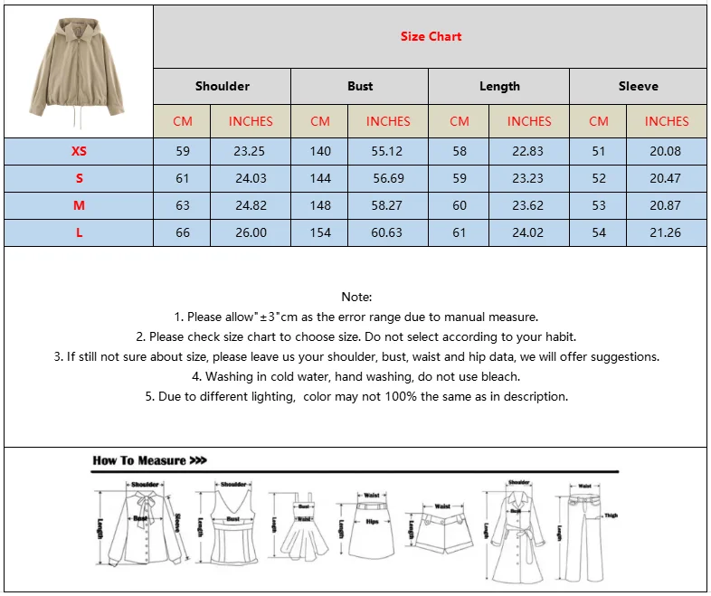 BSAY 2026 Herbst Damen Jacke mit abnehmbarer Kapuze, Revers, Reißverschluss, Kordelzug am Saum, kariertem Futter, lockerem Schnitt, langen Ärmeln, Business-Casual-Oberbekleidung – Detail 1