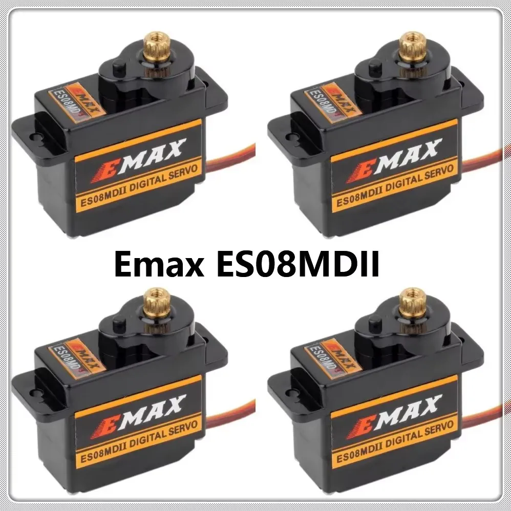 

2 шт./4 шт. EMAX ES08MD ES08MDII ES08MD II цифровой сервопривод 12 г/2,4 кг/высокоскоростная мини металлическая шестерня