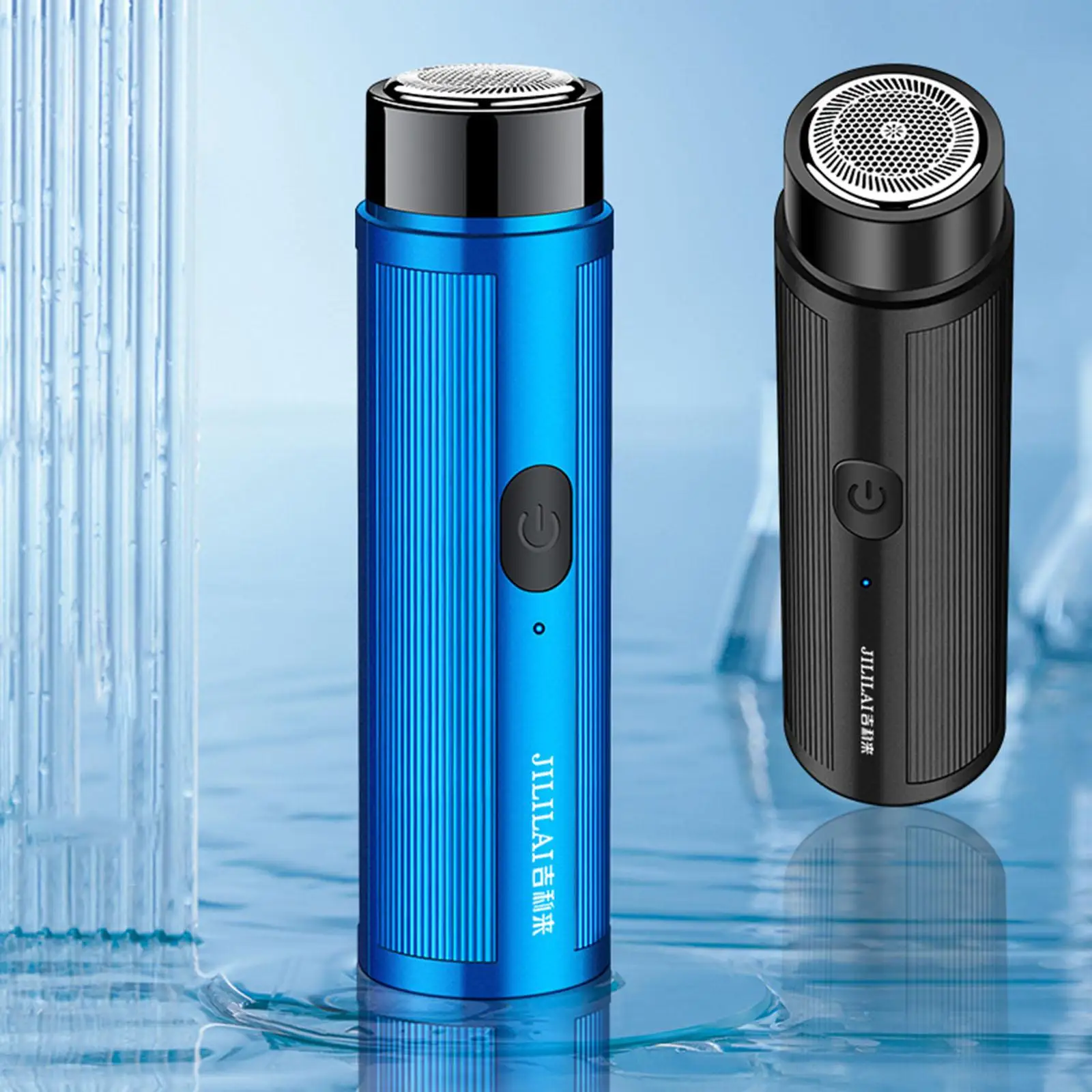 Mini Waterproof Electric Shaver Quick Charge Rotary Beard Trimming Machine for Men Travel and Daily Face Care