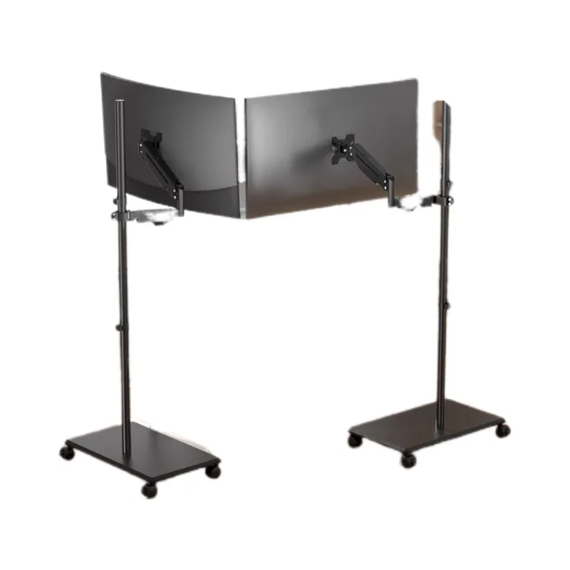 Floor-to-ceiling display bracket Air pressure cantilever can be lifted and lowered