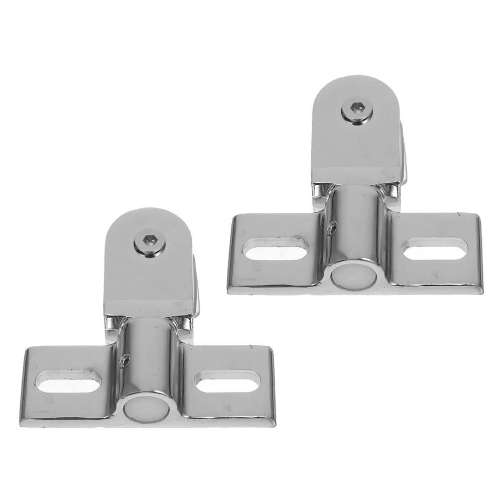 

2pcs Stainless Steel Pivot Hinges For Glass Shower Doors Heavy Duty Bathroom Hardware Upper Lower Mount Hidden Hinges Set