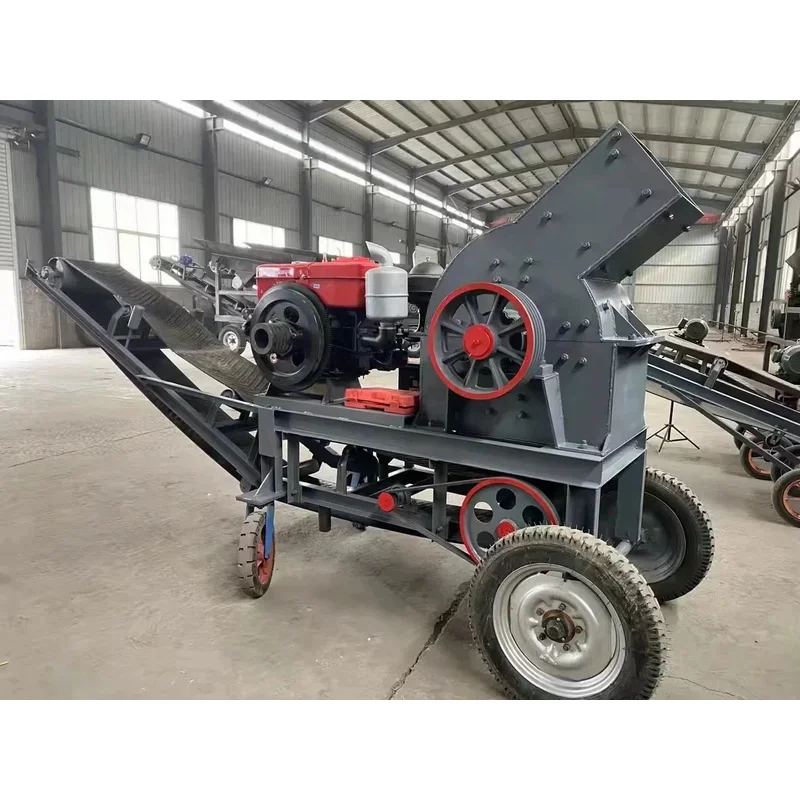 St-0*4 Mobile Hammer Crusher Gold Mining D iel