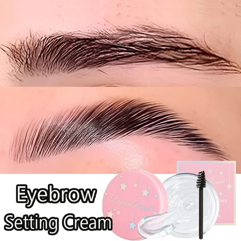 Gel coiffant pour les sourcils naturels, crème transparente longue durée avec pinceau, cosmétique imperméable à séchage rapide