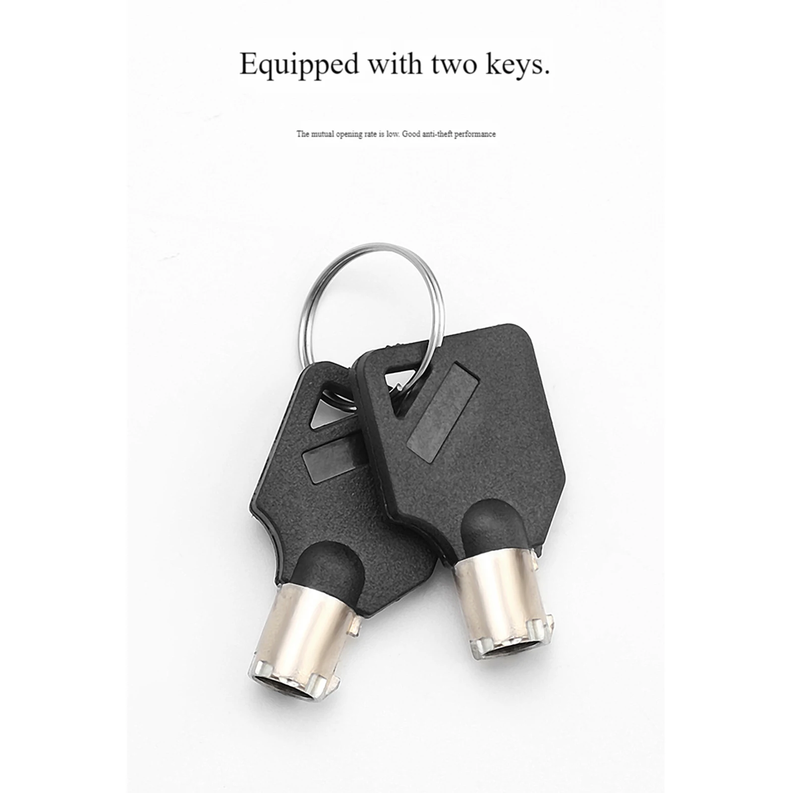Motorcycle Bicycle Alarm Lock Protection Padlock Brakelock with Key Waterproof Safety Anti-Theft Scooter Wheel Disc Brake Locks view 5