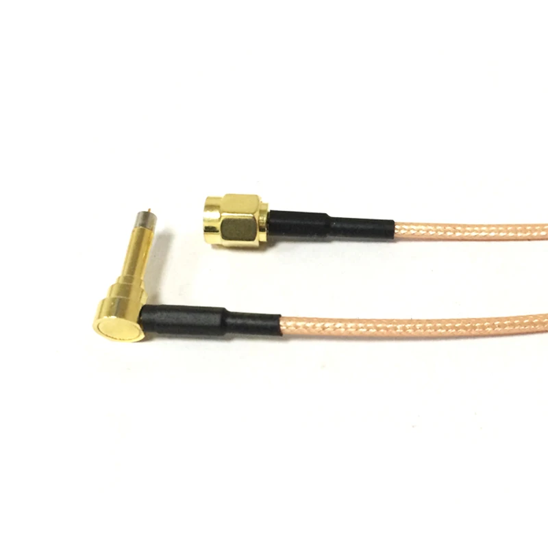 Interruptor de conector de enchufe macho SMA MS156, convertidor de ángulo recto RG316, adaptador de 15CM y 6 "para módem 3G, venta al por mayor, nuevo