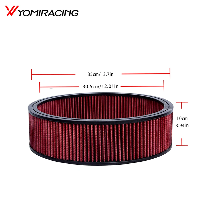 Universelles Hochleistungs-Luftfilter-Ersatzelement für 14"-Rundreiniger-Set, passend für 2/3/4/5"-Einlass, SBC BBC OFI149 – Detail 4