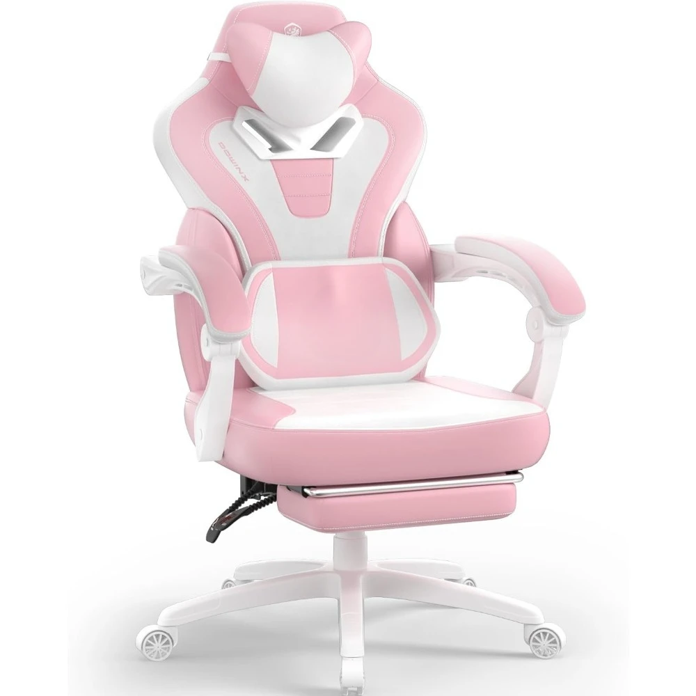 

Gaming Chair with Footrest, Big and Tall Gaming Chair for Heavy People, Computer/PC Gamer Chair for Adult with Massage