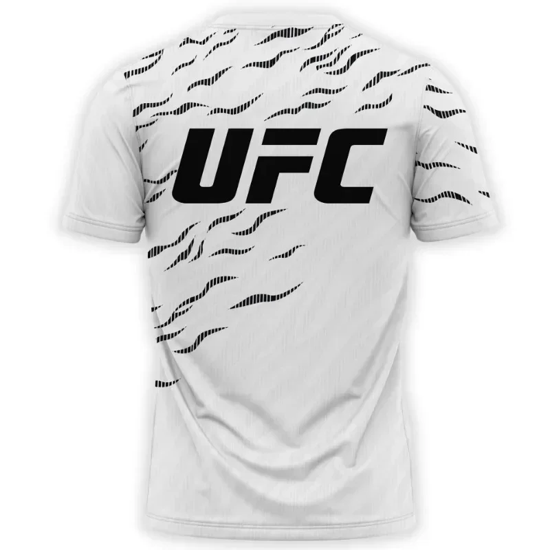 

Men's Casual round Neck Short Sleeve T-shirt 2025 UFC Summer 3D Fighting Competition Comfortable Sportswear for Men And Women