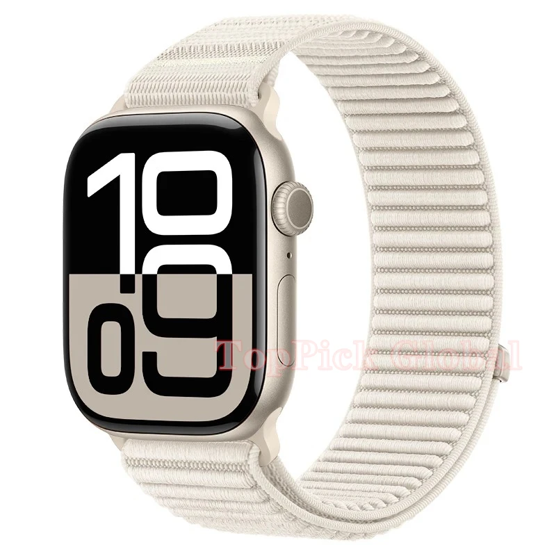 Armband für Apple Watch 44mm 45mm 49mm 46mm 38mm 40mm 41mm 42mm Nylon-Schlaufenarmband für iWatch Series Ultra 11 10 9 8 7 6 SE