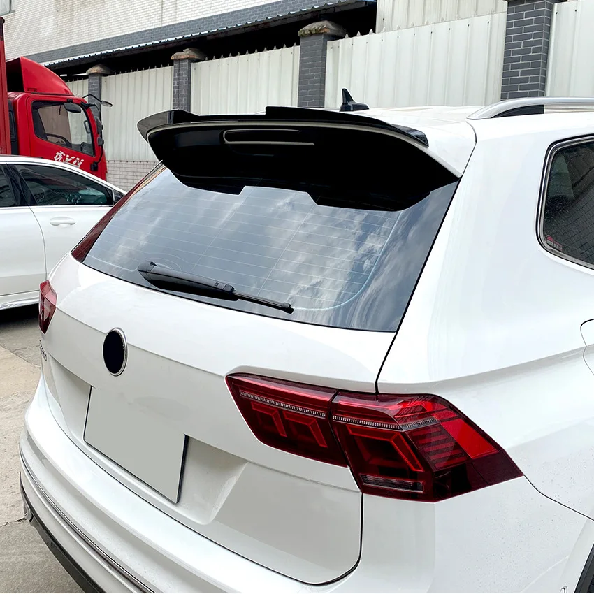 Car Rear Roof Spoiler Wing For Volkswagen VW Tiguan MK2 R R-Line 2017-2023 Tail Spoiler Wings Auto Body Kits - view 4