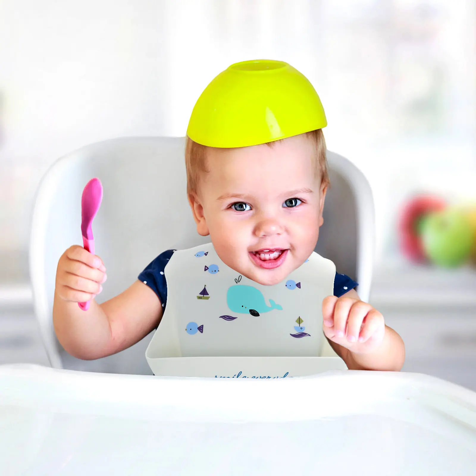 

Водонепроницаемый силиконовый нагрудник для младенцев: нескользящий, мягкий, с милым цветовым дизайном, легко носить с собой, удобно хранить, для домашнего использования и кормления